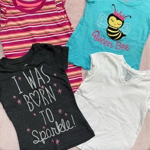 Girls shirts size XS (4-5)